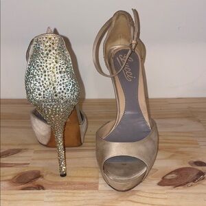 Gucci Satin Ankle Wrap Pimp heels sz 36.5